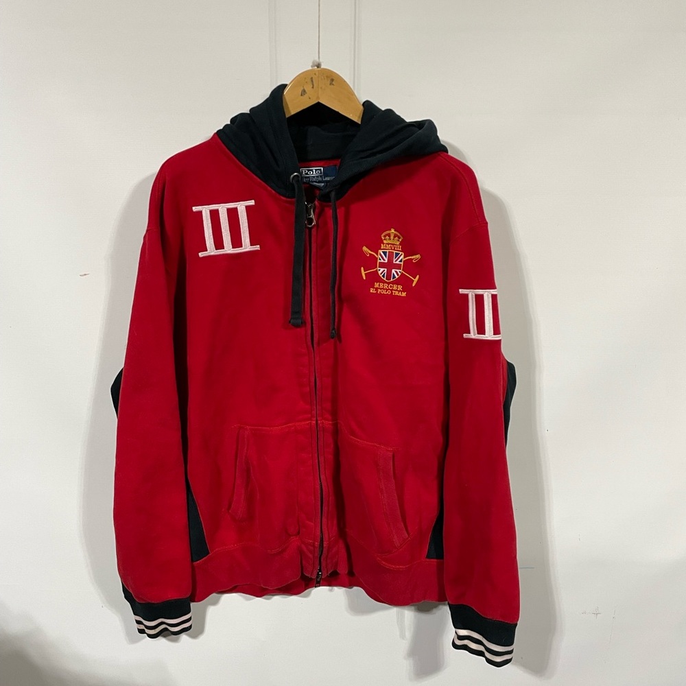 Polo by Ralph Lauren RL polo club full zip hoodie sweatshirt